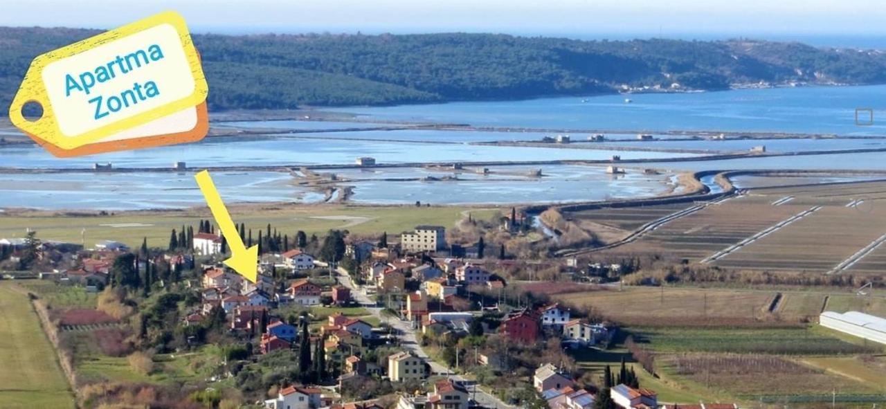 Apartma Zonta Secovlje Bagian luar foto